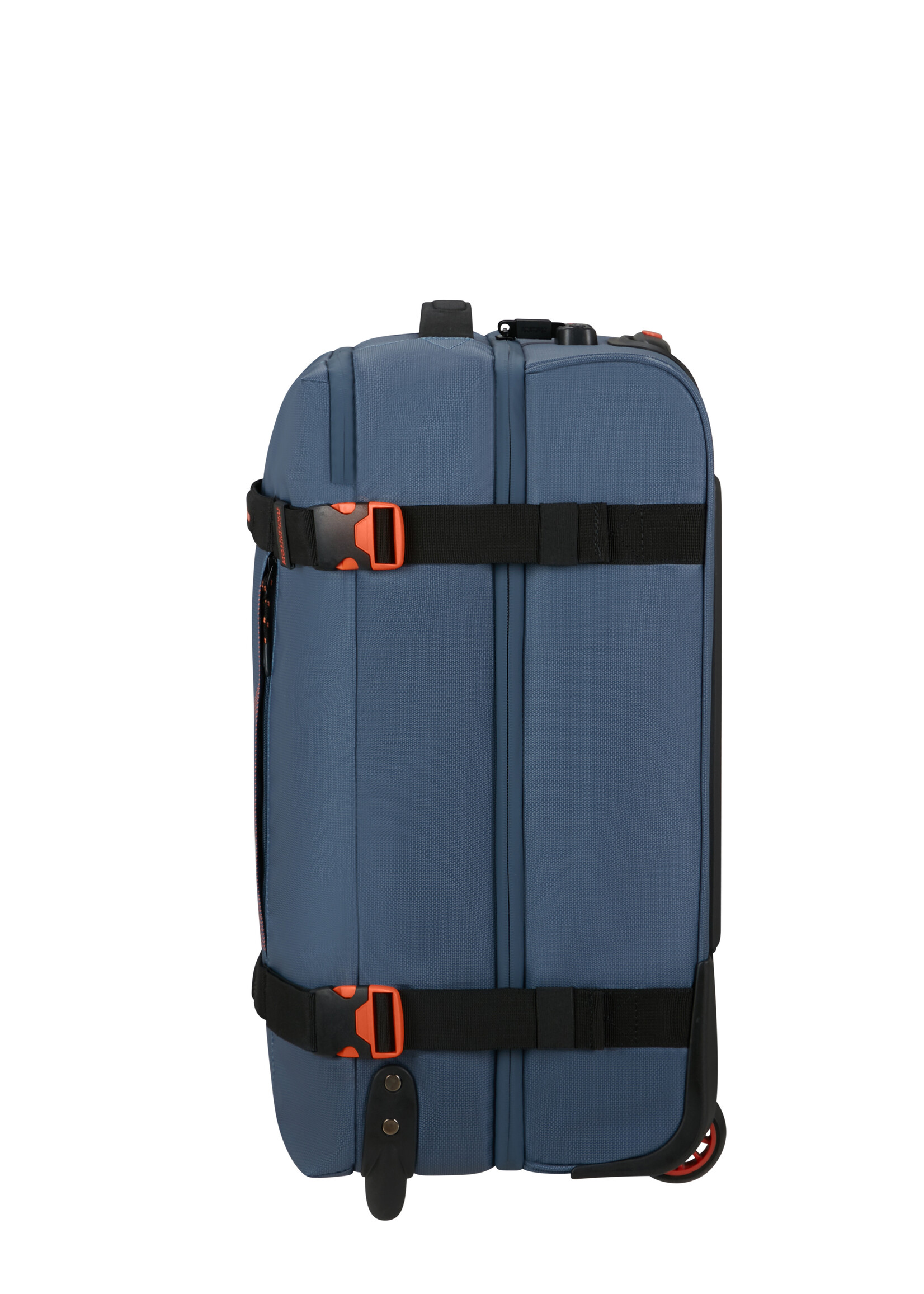 AMERICAN TOURISTER URBAN TRACK DUFFLE WHEELS S COATED NAVY/ORANGE