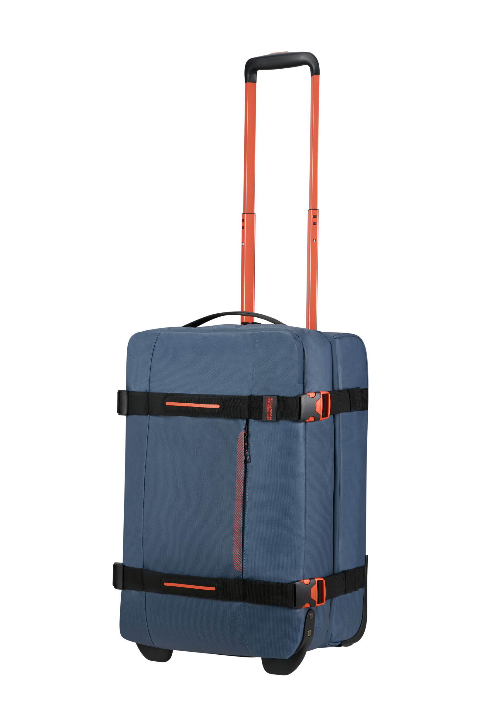 AMERICAN TOURISTER URBAN TRACK DUFFLE WHEELS S COATED NAVY/ORANGE
