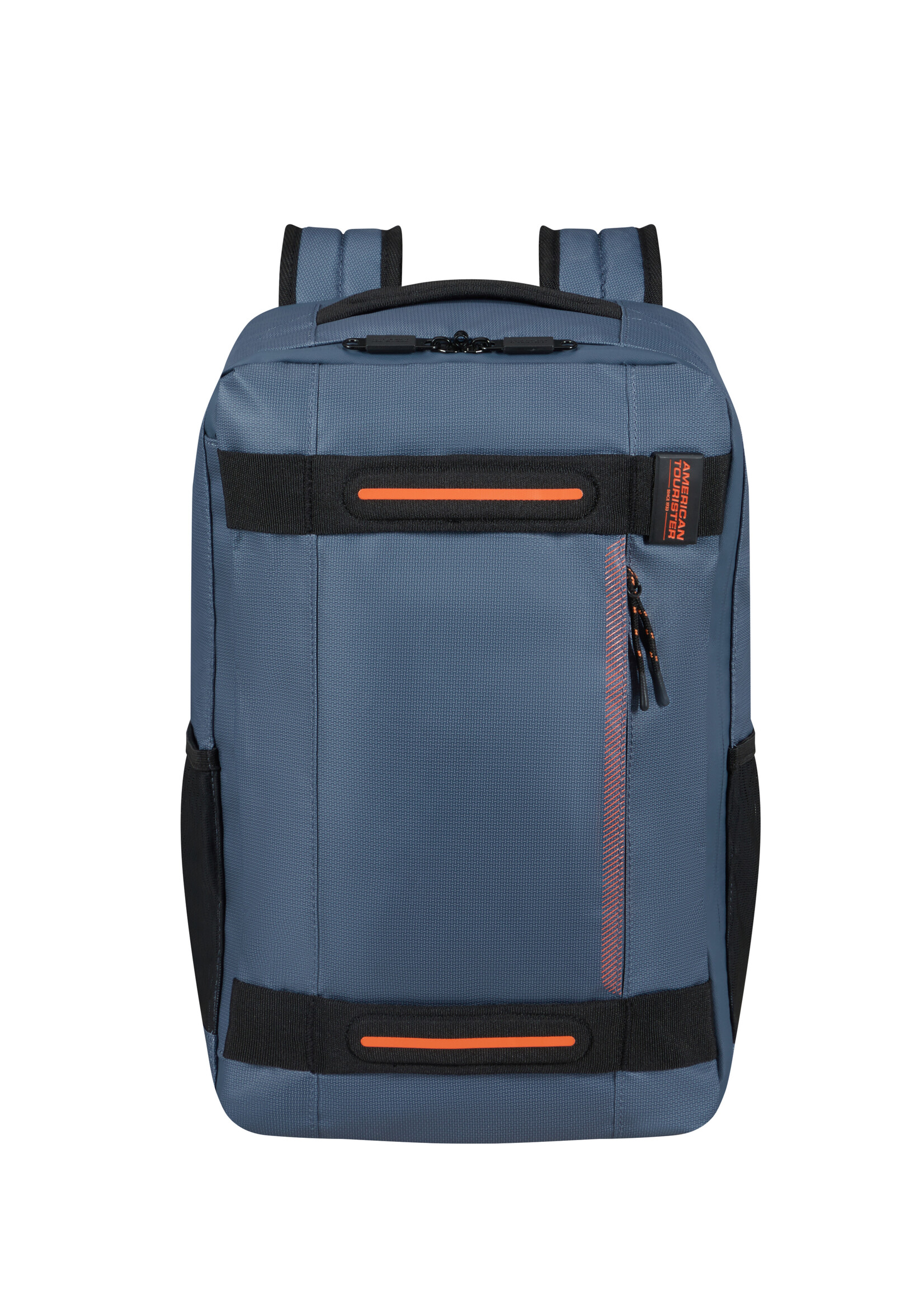 AMERICAN TOURISTER URBAN TRACK CABIN BACKPACK COATED NAVY/ORANGE