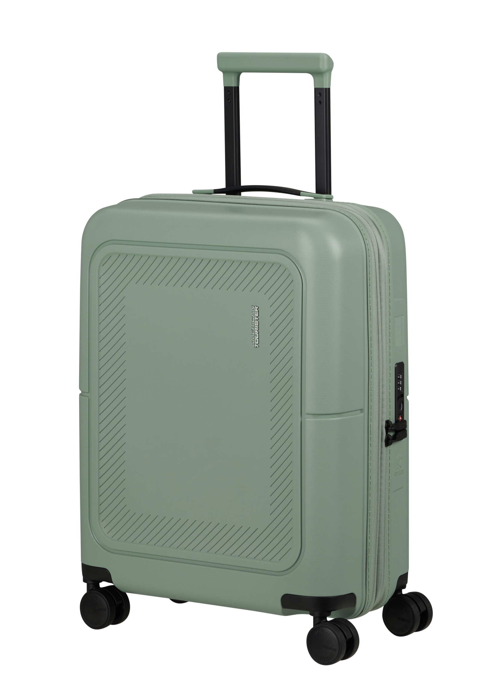 AMERICAN TOURISTER DASHPOP SPINNER 55 EXP ICEBERG GREEN