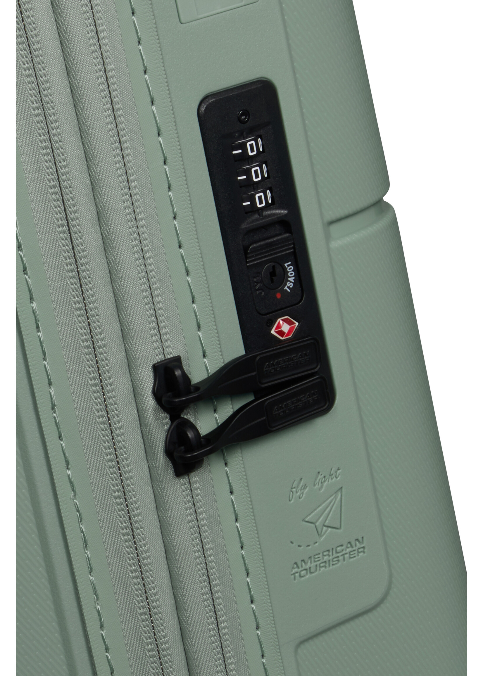 AMERICAN TOURISTER DASHPOP SPINNER 55 EXP ICEBERG GREEN