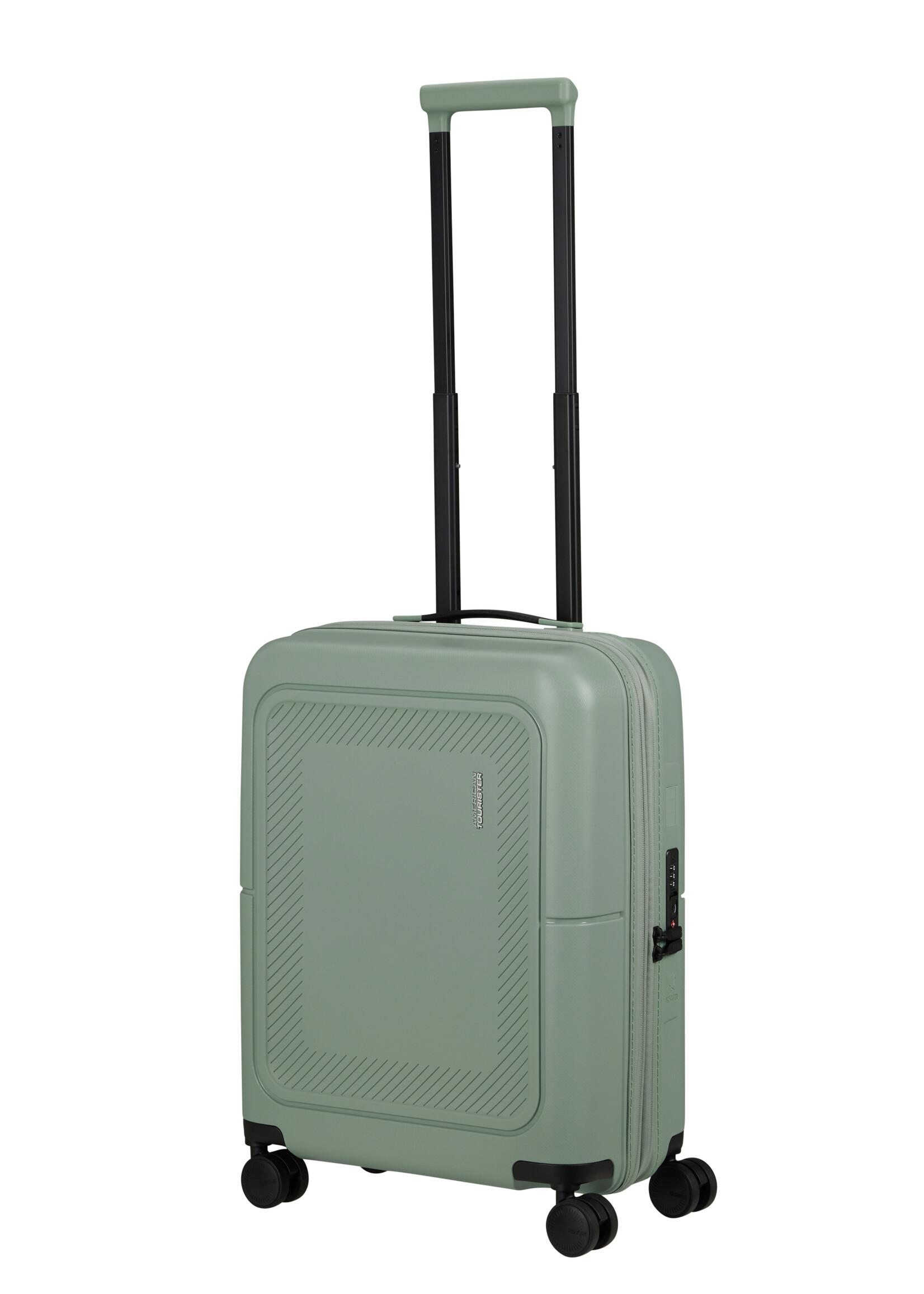 AMERICAN TOURISTER DASHPOP SPINNER 55 EXP ICEBERG GREEN