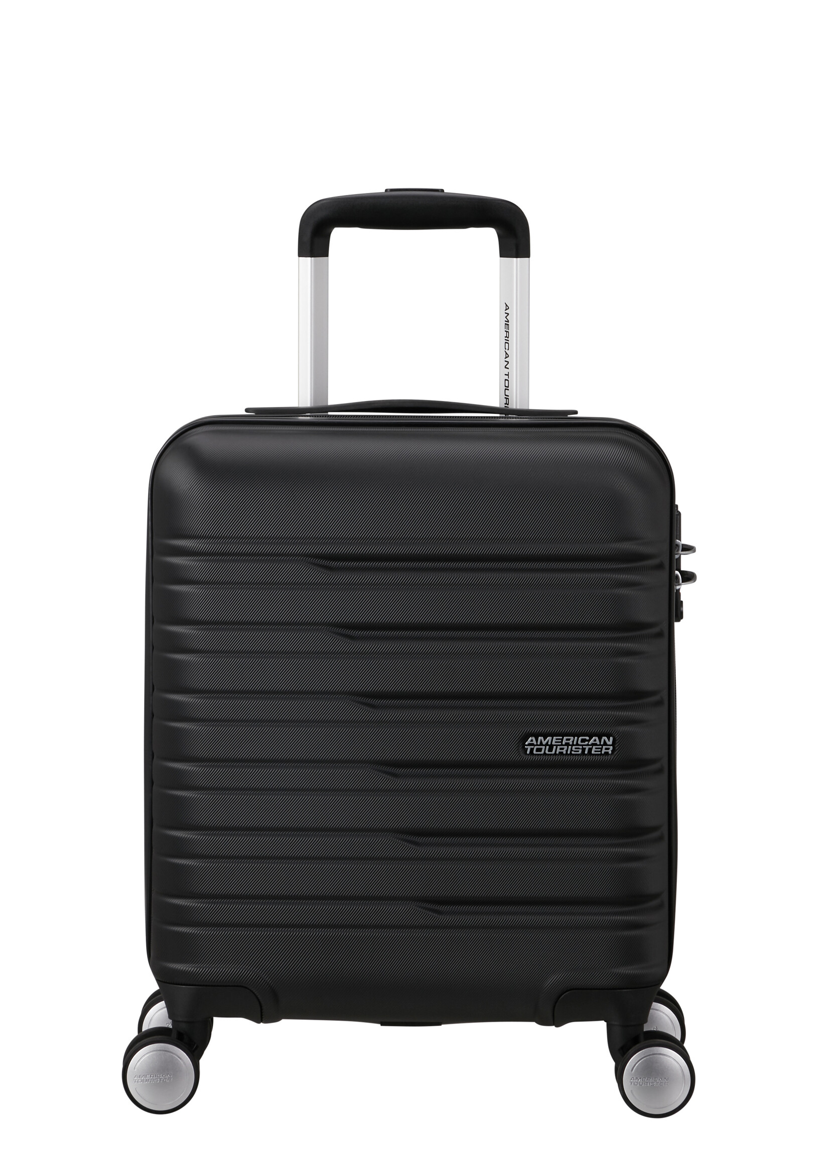 AMERICAN TOURISTER FLASHLINE SPINNER UNDERSEATER SHADOW BLACK