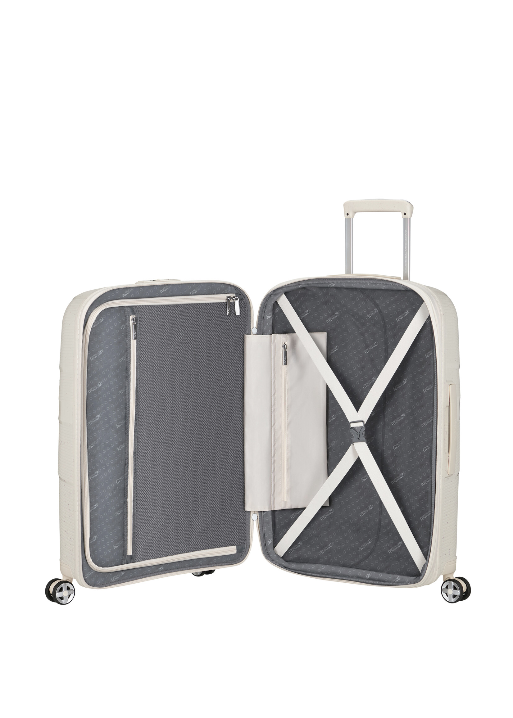 AMERICAN TOURISTER STARVIBE SPINNER 67 EXP CREAM SPECKLES