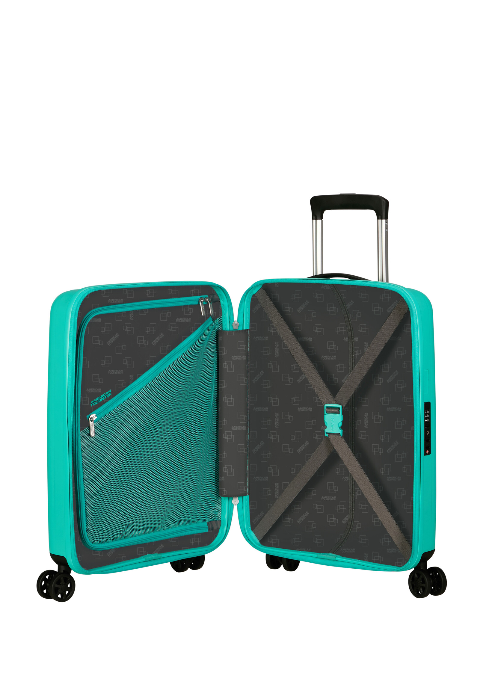 AMERICAN TOURISTER REJOY SPINNER 55 TSA AQUATIC AWE