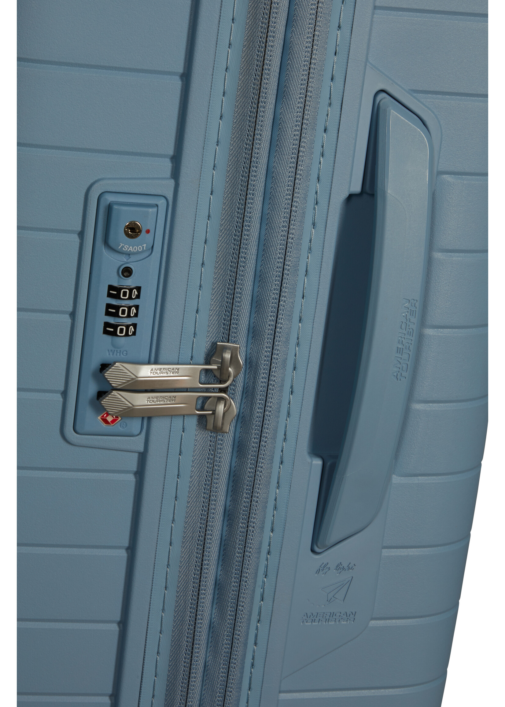 AMERICAN TOURISTER FASTFORWARD SP 55 EXP STEEL BLUE
