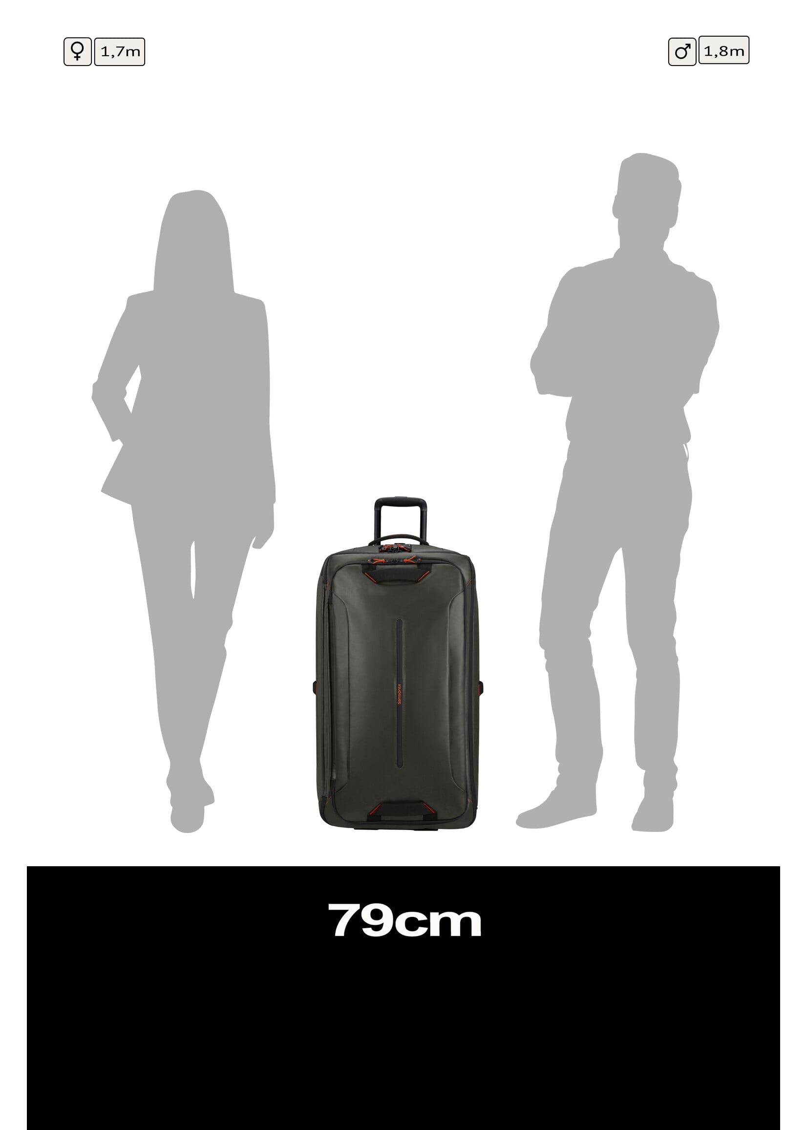 SAMSONITE ECODIVER SPINNER DUFFLE 79/29 CLIMBING IVY