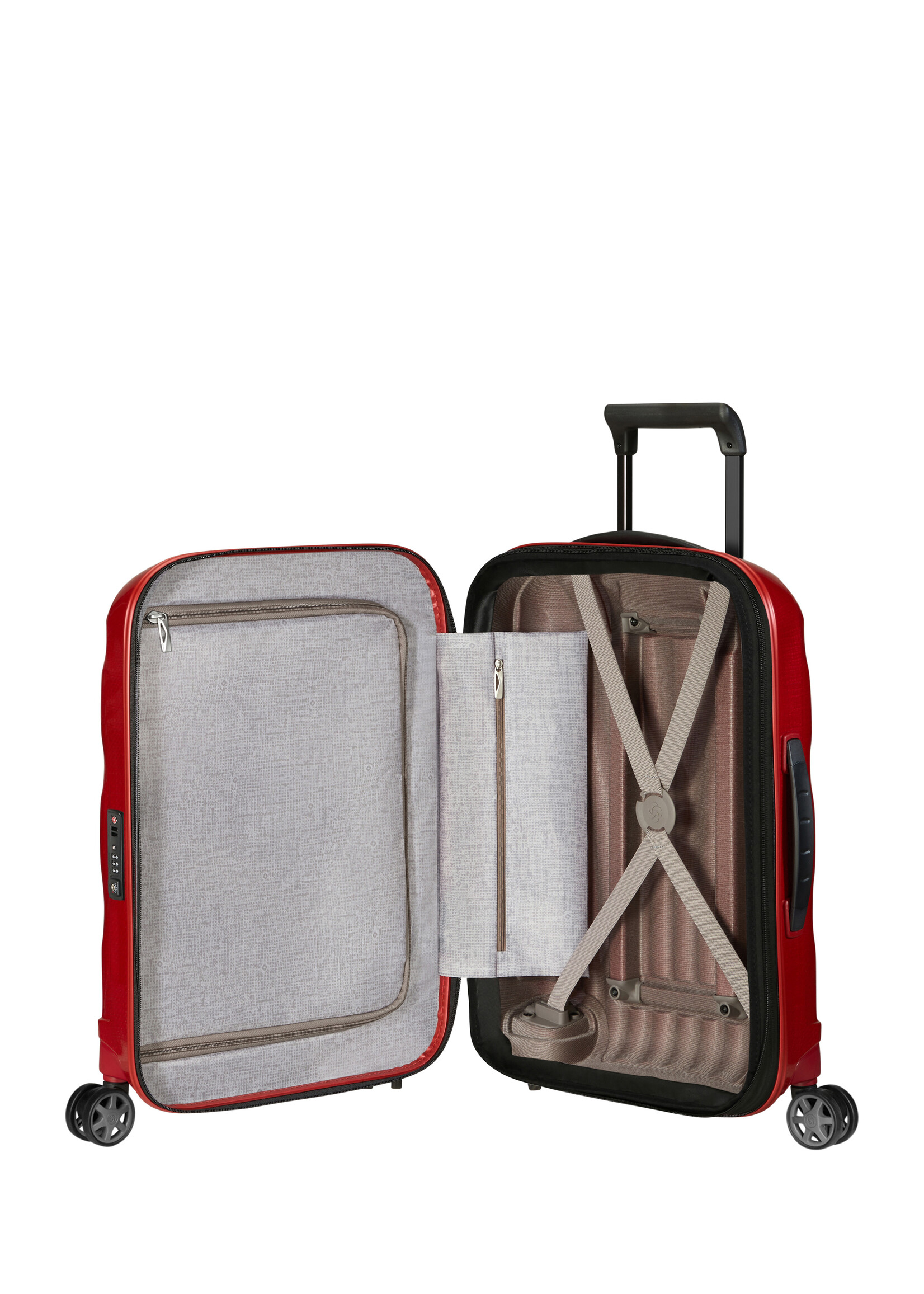 SAMSONITE C-LITE SPINNER 55 EXP L 40 CM CHILI RED