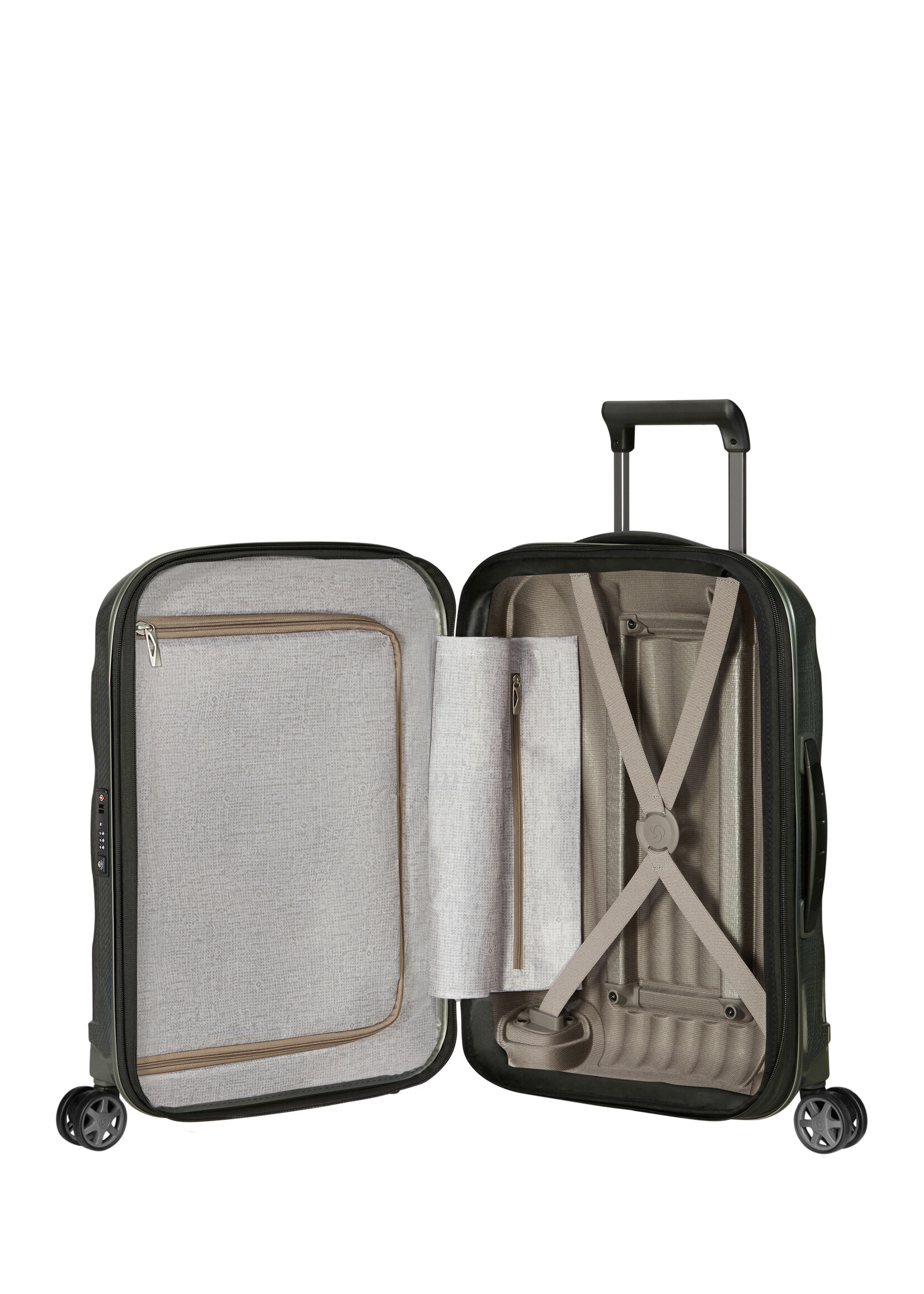 SAMSONITE C-LITE SPINNER 55 EXP L 40 CM METALLIC GREEN