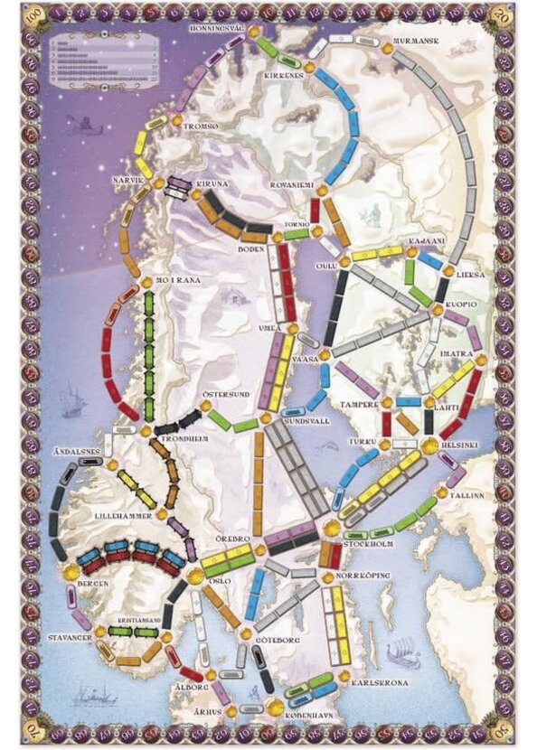 Ticket to Ride Nordic Coutries