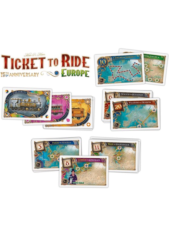 Ticket To Ride Europa- Deluxe editie - 15th Anniversary