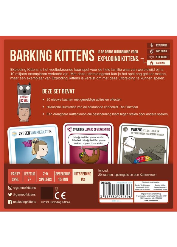 Exploding Kittens - uitbr. Barking kittens