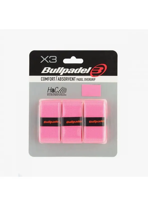 Bullpadel overgrip (roze) 3pcs