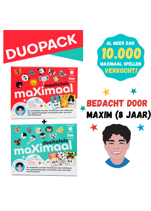 Maximaal - Set maaltafels + deeltafels