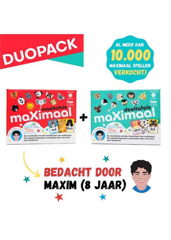 Maximaal - Set maaltafels + deeltafels