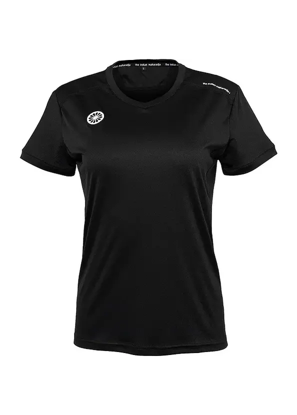 The Indian Maharadja Jaipur Women Performance Tee Black