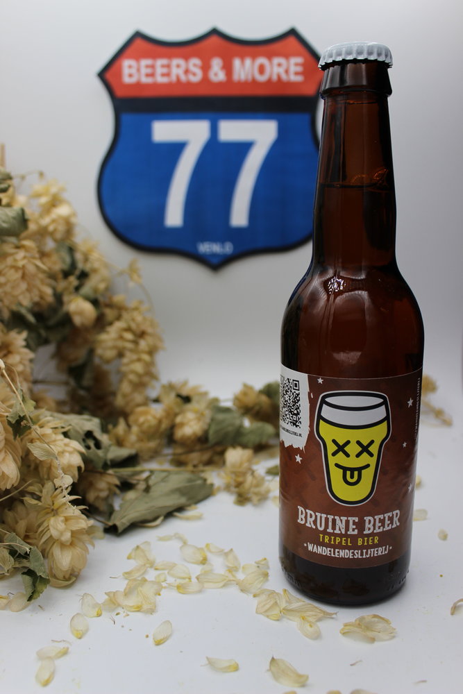 Wandelende Slijterij Wandelende Slijterij Bruine Beer Tripel Fles 33 cl  8,40%