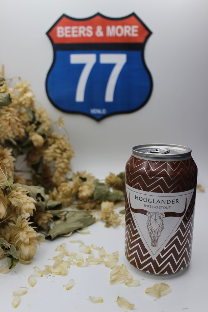 Hooglander Hooglander Espresso Stout Zwart Blik 33 cl  8,00%