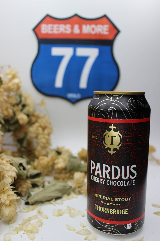 Thornbridge Thornbridge Pardus Cherry Chocolate Stout Blik 44 cl  8,00%