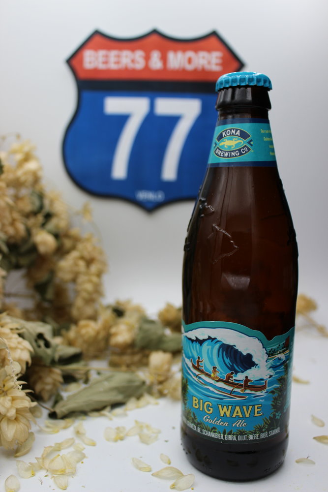 Kona Brewing Company Kona Brewing Company Big Wave Golden Ale Fles 35,5cl 4,40% Kona Brewing Company Kona Brewing Company Big Wave Golden Ale Fles 35,5cl 4,40%