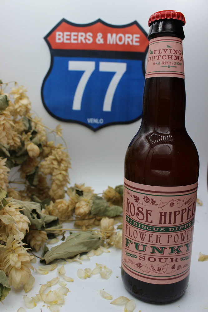 Flying Dutchman Flying Dutchman Rose Hipped Hibiscus Dipped Flower Power Funky Sour Sour fles 33cl  4,00%