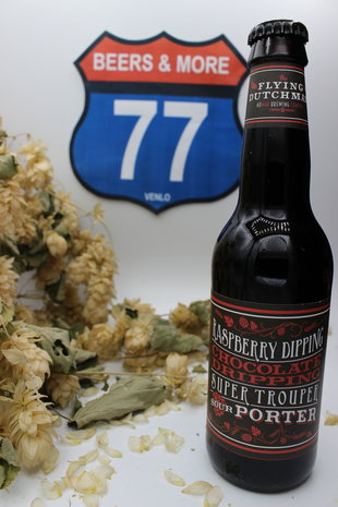 Flying Dutchman Flying Dutchman Raspberry Dipping Chocolate Dripping Super Trouper Sour Porter Porter fles 33cl  7,00% Flying Dutchman Flying Dutchman Raspberry Dipping Chocolate Dripping Super Trouper Sour Porter Porter fles 33cl  7,00%