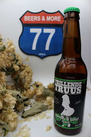 Brouwerij Barelds & Sabels Brouwerij Barelds & Sabel Trillende Truus Tripel Fles 33 cl  8,80%