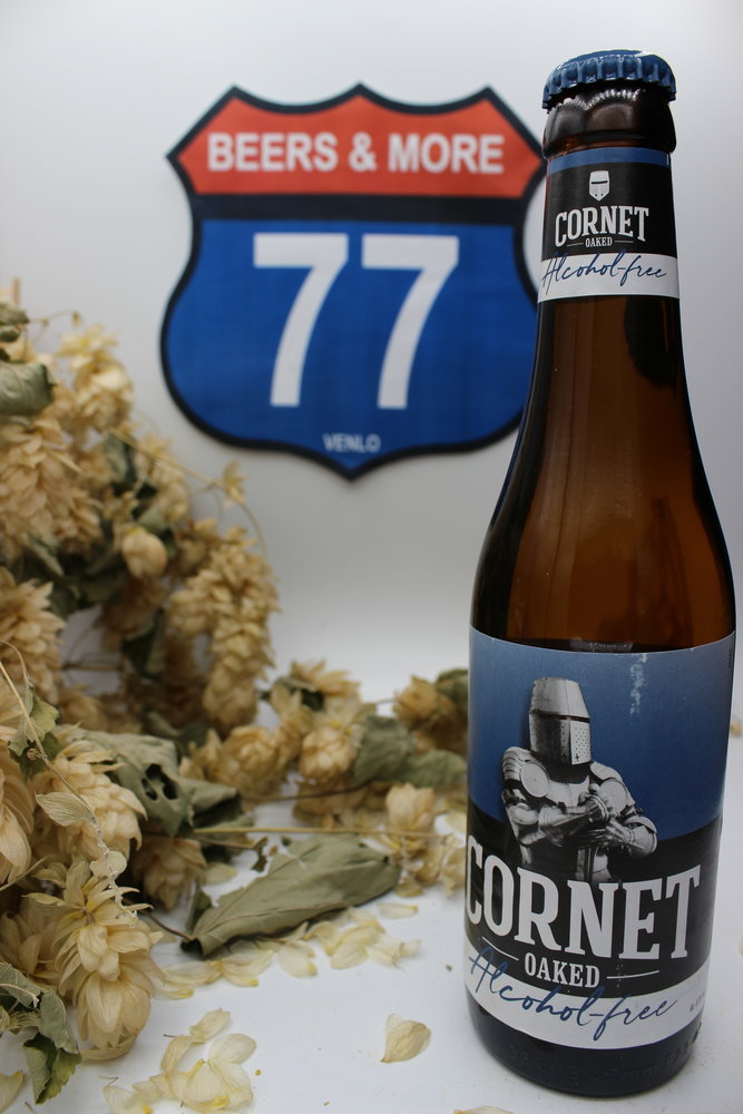 De Hoorn De Hoorn Cornet Oaked Alcohol-free Blond fles 33 cl  0,30%