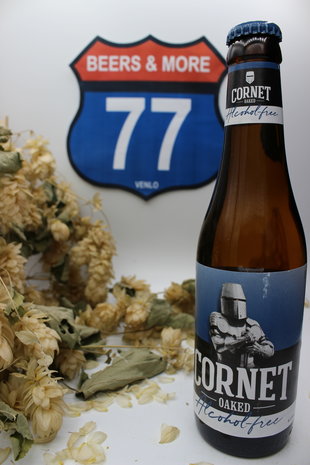 De Hoorn De Hoorn Cornet Oaked Alcohol-free Blond fles 33 cl  0,30%