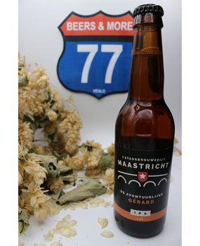 Stadsbrouwerij Maastricht Stadsbrouwerij Maastricht De Avontuurlijke Gerard IPA Fles 33 cl  7,00% Stadsbrouwerij Maastricht Stadsbrouwerij Maastricht De Avontuurlijke Gerard IPA Fles 33 cl  7,00%