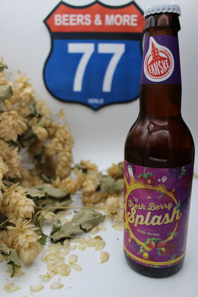 Eanske Eanske The Fresh Berry Splash Fruit bier Fles 33 cl  5,50% Eanske Eanske The Fresh Berry Splash Fruit bier Fles 33 cl  5,50%