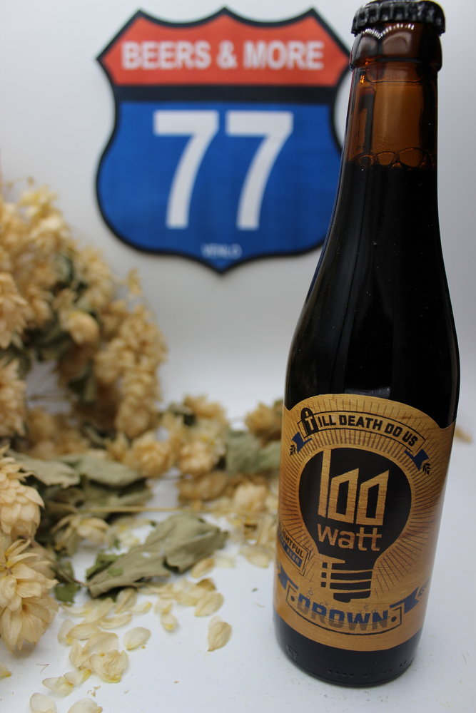 100 Watt Brewery 100 Watt Brewery Till Death Do Us Drown Stout Fles 33 cl  11,80% 100 Watt Brewery 100 Watt Brewery Till Death Do Us Drown Stout Fles 33 cl  11,80%