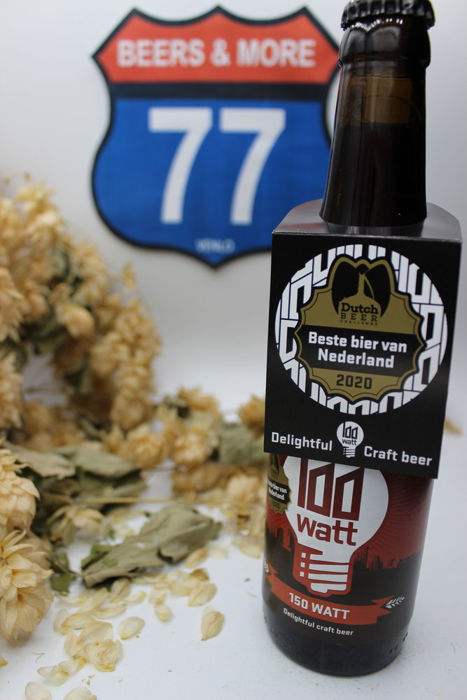 100 Watt Brewery 100 Watt Brewery 150 Watt Quadrupel Fles 33 cl  10,00%