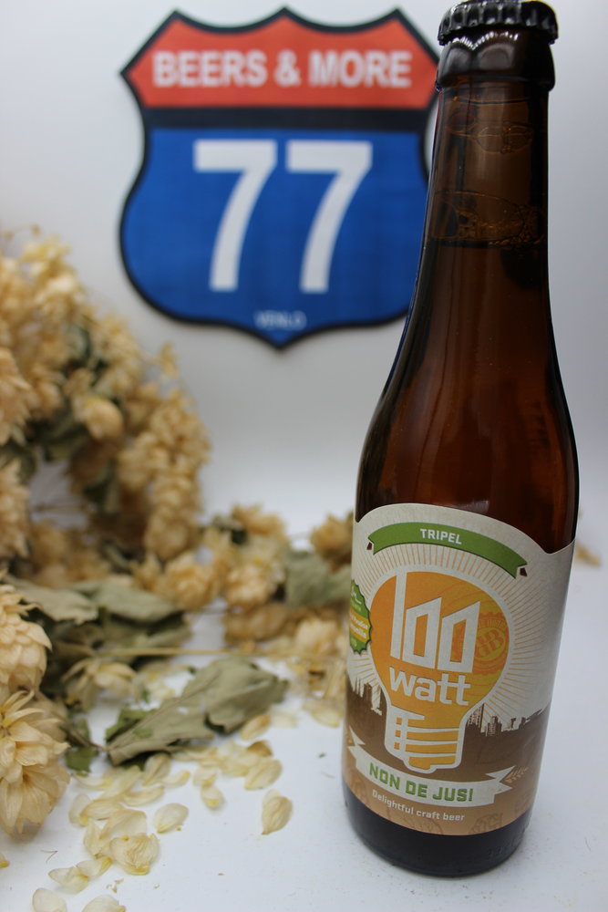 100 Watt Brewery 100 Watt Brewery Non de Jus Tripel Fles 33 cl  8,80%