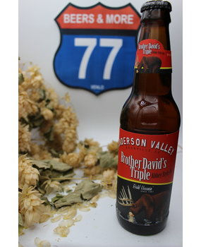 Anderson Valley Brewing Company Anderson Valley Brewing Company David's Triple Fles 35,5 cl  10,00% Anderson Valley Brewing Company Anderson Valley Brewing Company David's Triple Fles 35,5 cl  10,00%