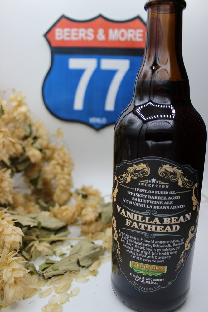 Nebraska Brewing Company Nebraska Brewing Company Vanilla Bean Fathead Barley Wine Fles 50 cl  12,10%