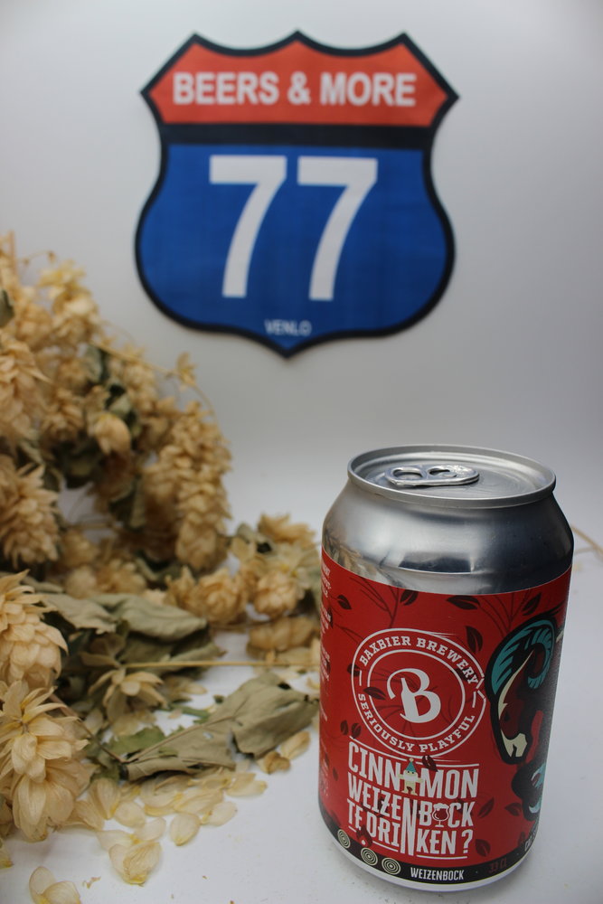 Baxbier Brewery Baxbier Brewery Cinnamon Weizenbock Blik 33cl  7,00%