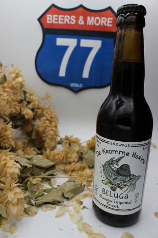 Brouwerij de Kromme Haring Brouwerij De Kromme Haring Beluga Stout Fles 33 cl  10,50%