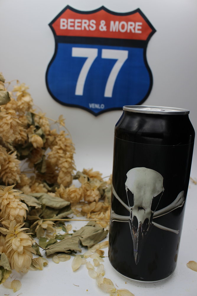 Raven Bone Hill Raven Bone Hill Jolly Roger Black IPA Blik 44 cl 6,66%