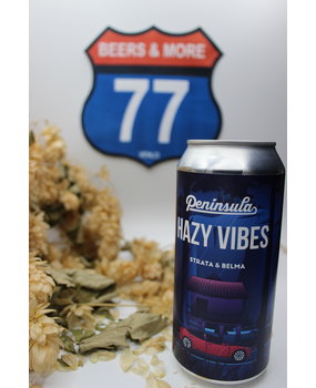 Cervecera Peninsula Peninsula Hazy Vibes Strata & Belma Blik 44 cl  5,80% Cervecera Peninsula Peninsula Hazy Vibes Strata & Belma Blik 44 cl  5,80%