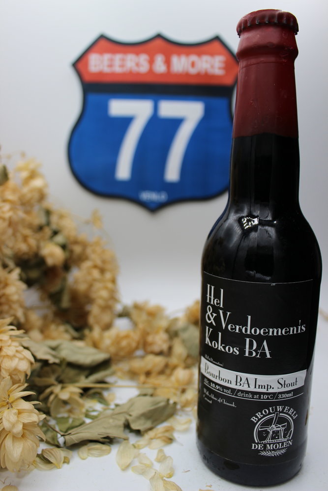 De Molen De Molen Hel & Verdoemenis Kokos BA Stout Fles 33 cl  10,90%