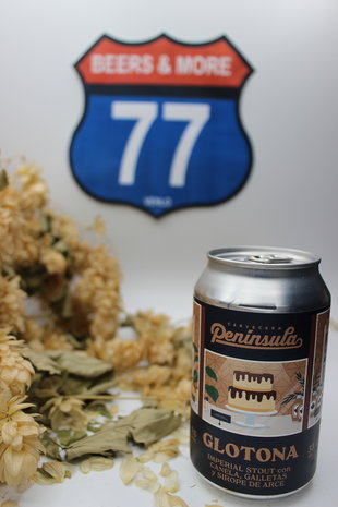 Cervecera Peninsula Peninsula Glotona Stout Blik 33 cl  9,50%