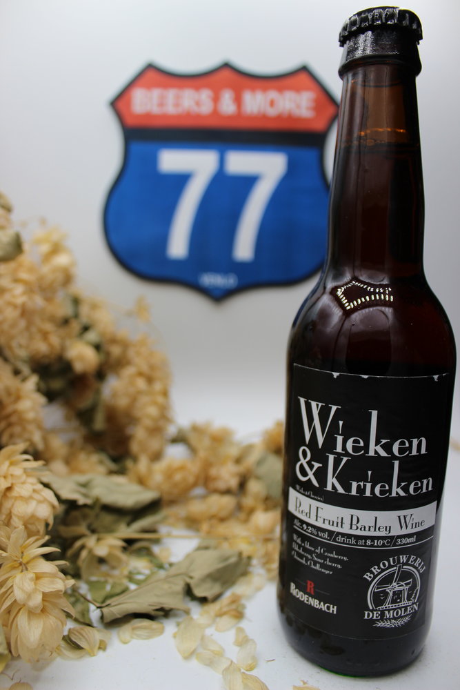 De Molen De Molen Wieken & Krieken Barley Wine Fles 33 cl  9,20%