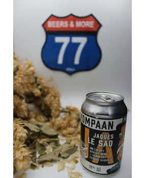 Kompaan Kompaan Jaques Le Sad BA Cherry Barley Wine Blik 33 cl  11,00%
