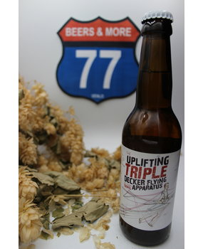 Strieper Craft Beer Strieper Craft Beer The Uplifting Triple Decker Flying Apparatus Tripel Fles 33 cl  8,50% Strieper Craft Beer Strieper Craft Beer The Uplifting Triple Decker Flying Apparatus Tripel Fles 33 cl  8,50%