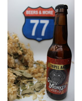 Guilty Monkey Brewery Guilty Monkey Brewery Tripel Aap Fles 33 cl  9,50% Guilty Monkey Brewery Guilty Monkey Brewery Tripel Aap Fles 33 cl  9,50%