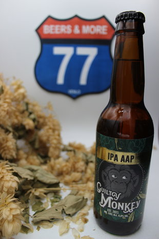 Guilty Monkey Brewery Guilty Monkey Brewery IPA Aap Fles 33 cl  6,60%