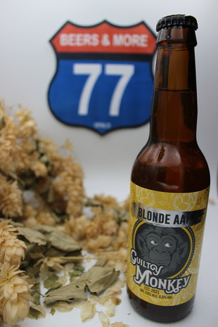 Guilty Monkey Brewery Guilty Monkey Brewery Blonde Aap Fles 33 cl  5,50%