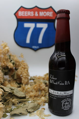 De Molen De Molen Zeker & Vast Gin BA Barley Wine Fles 33 cl  13,90%