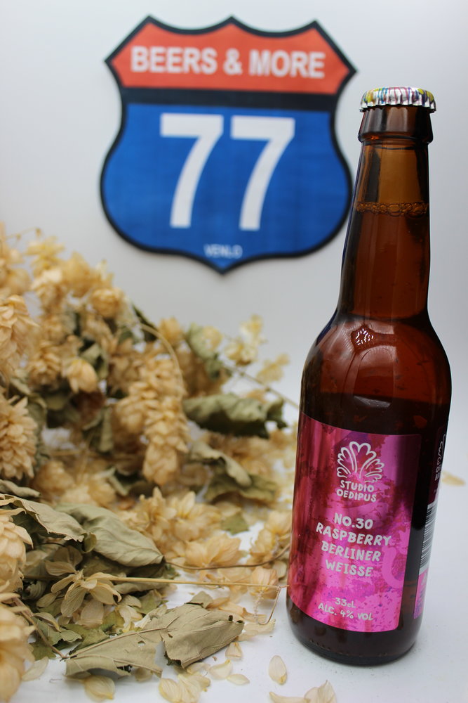 Oedipus Oedipus Studio Oedipus No.30 Raspberry Berliner Weisse Weizen Fles 33 cl  4,00%